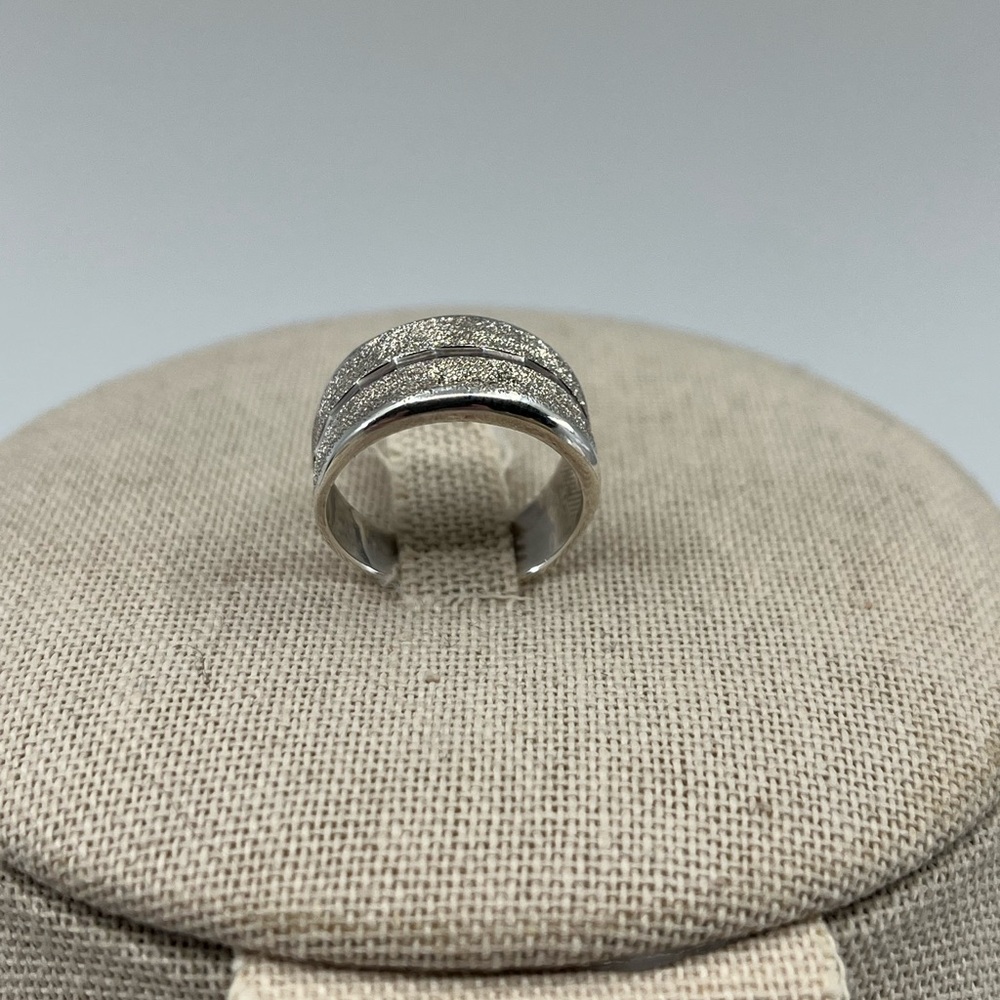 Vintage .999 Fine Silver Textured Band Ring – Size 5.75, Made in Costa Rica - Picture 14 of 16